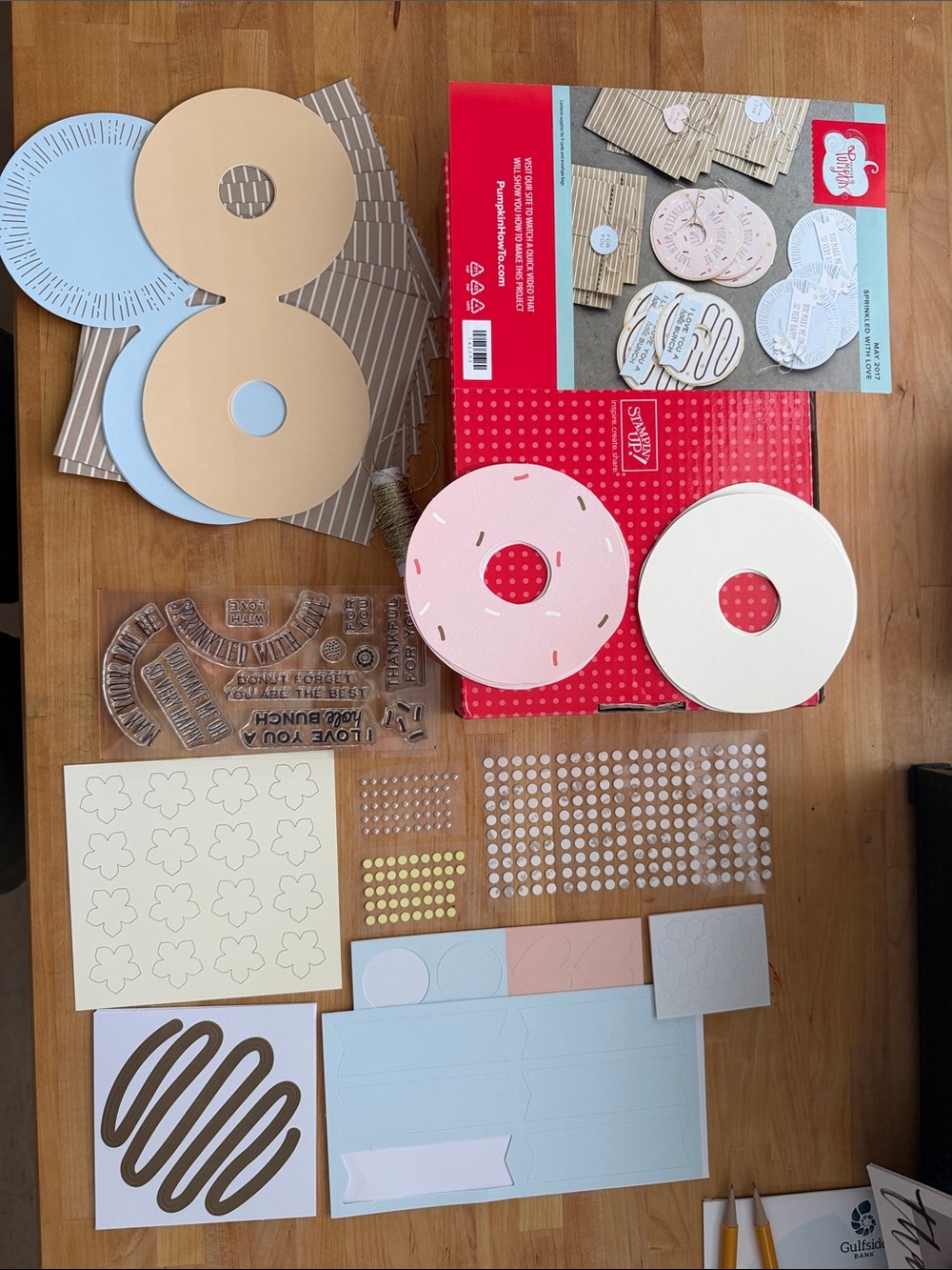 Retired Stampin' Up! May 2017 Sprinkled With Love Paper Pumpkin Kit-Donut Themed